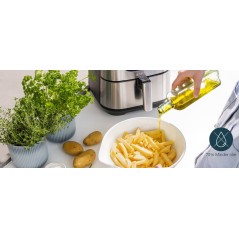 Princess Deluxe 182060 Airfryer 1700W - Premium Rustfrit Stål for Sundere Madlavning!